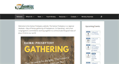 Desktop Screenshot of kaimaipresbytery.org.nz